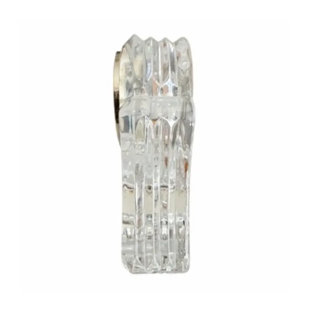 Waterford Abbey Crystal Small Quartz Desk Battery Clock